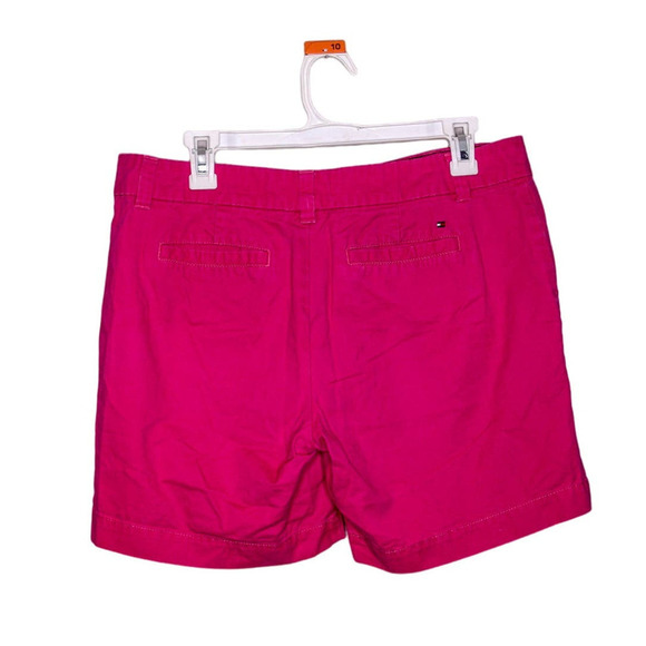 Tommy Hilfiger 100% Cotton Shorts Flat Front Pink Size 8 - Picture 2 of 3